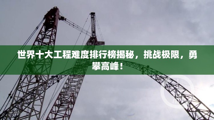 世界十大工程难度排行榜揭秘，挑战极限，勇攀高峰！