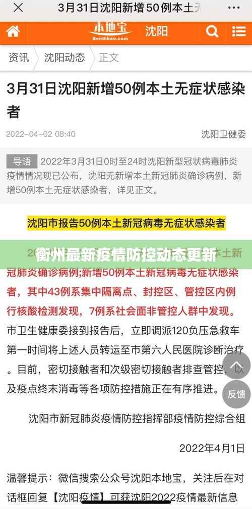 衡州最新疫情防控动态更新