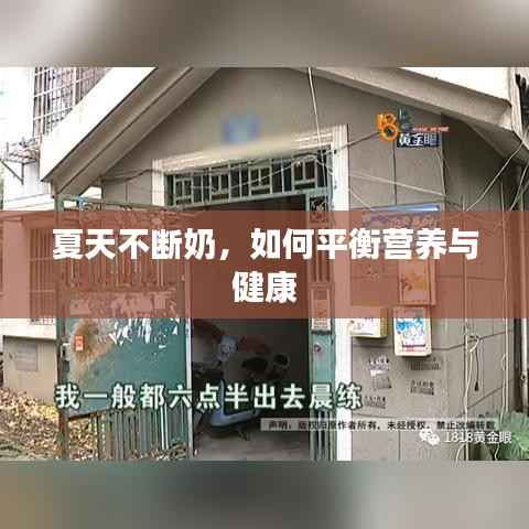 夏天不断奶,如何平衡营养与健康