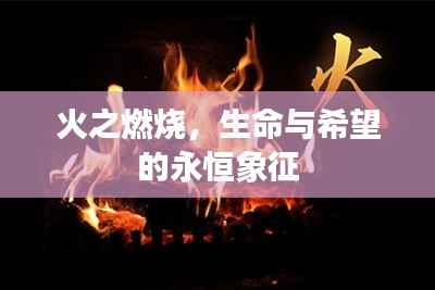 火之燃烧，生命与希望的永恒象征
