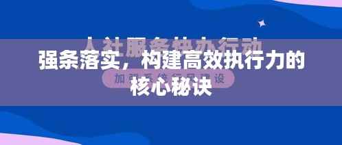 强条落实，构建高效执行力的核心秘诀