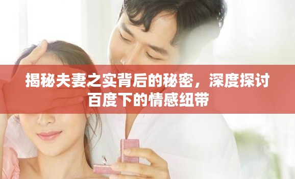 揭秘夫妻之实背后的秘密,深度探讨百度下的情感纽带