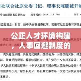 公正人才环境构建,人事回避制度的落实与实践探索