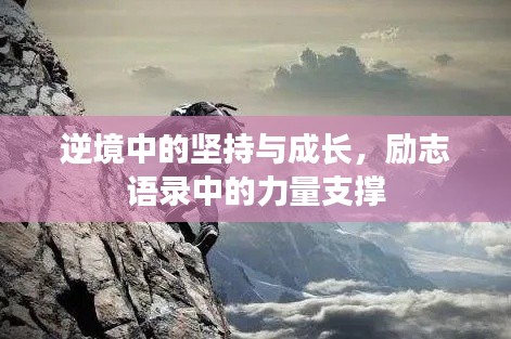 逆境中的坚持与成长，励志语录中的力量支撑