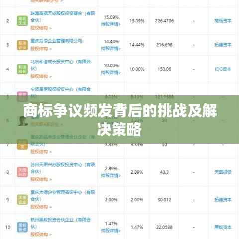 商标争议频发背后的挑战及解决策略