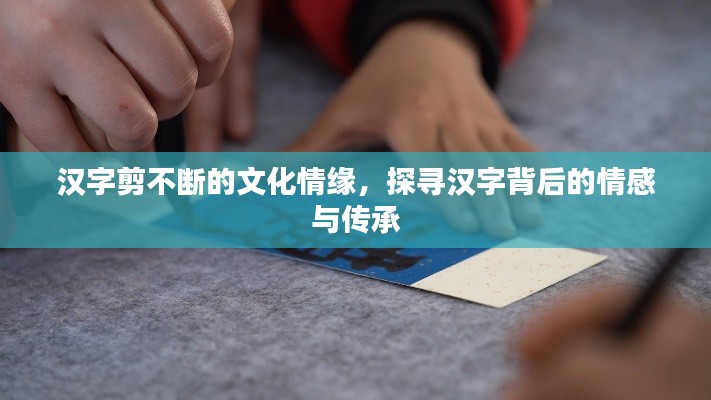 汉字剪不断的文化情缘，探寻汉字背后的情感与传承
