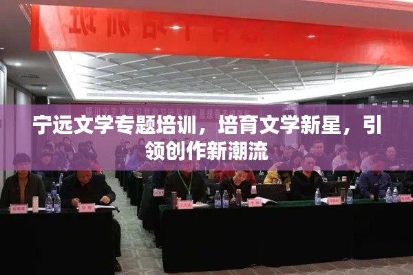 宁远文学专题培训，培育文学新星，引领创作新潮流
