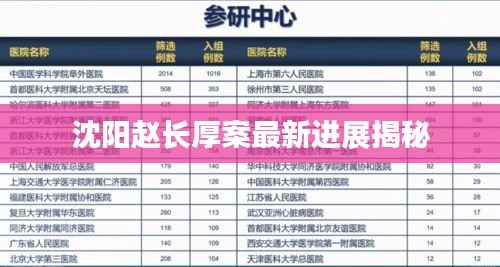 沈阳赵长厚案最新进展揭秘