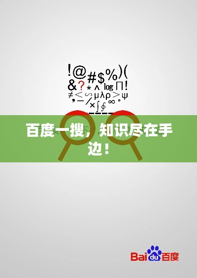 百度一搜，知识尽在手边！