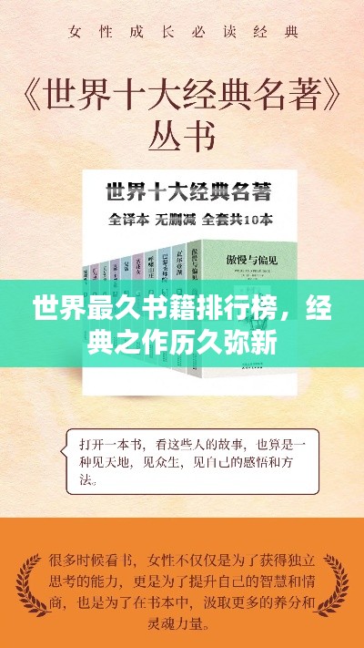 世界最久书籍排行榜,经典之作历久弥新