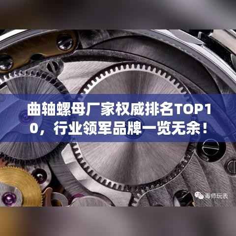 曲轴螺母厂家权威排名TOP10,行业领军品牌一览无余!