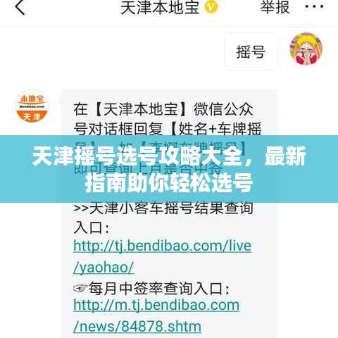 天津摇号选号攻略大全，最新指南助你轻松选号