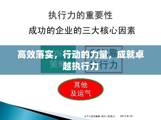 高效落实,行动的力量,成就卓越执行力