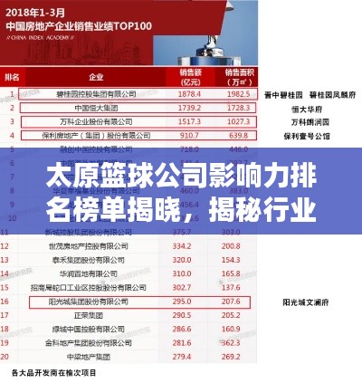 太原篮球公司影响力排名榜单揭晓，揭秘行业巨头及其影响力分析