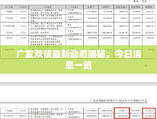 广发双债最新动态揭秘,今日消息一览