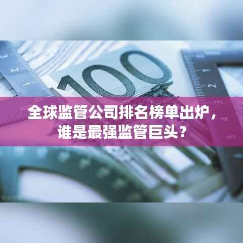 全球监管公司排名榜单出炉,谁是最强监管巨头?
