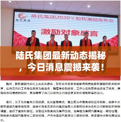 陆氏集团最新动态揭秘，今日消息震撼来袭！