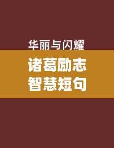 诸葛励志智慧短句,勇气与智慧的闪耀