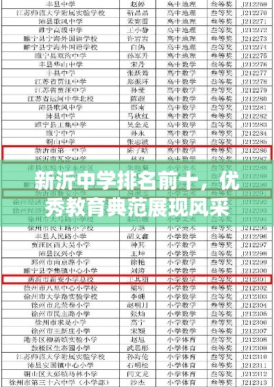 新沂中学排名前十,优秀教育典范展现风采