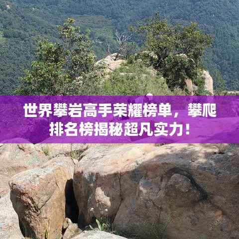 世界攀岩高手荣耀榜单，攀爬排名榜揭秘超凡实力！