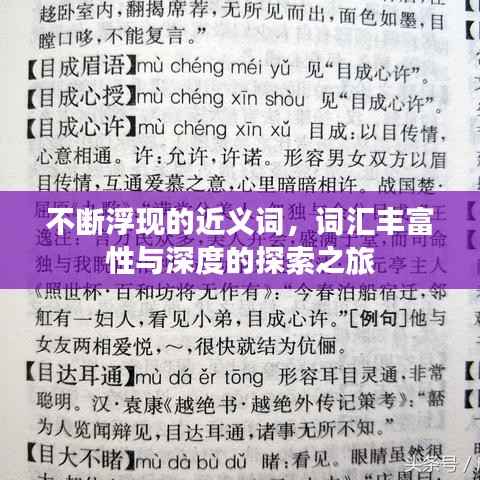 不断浮现的近义词，词汇丰富性与深度的探索之旅